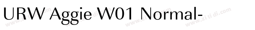 URW Aggie W01 Normal字体转换